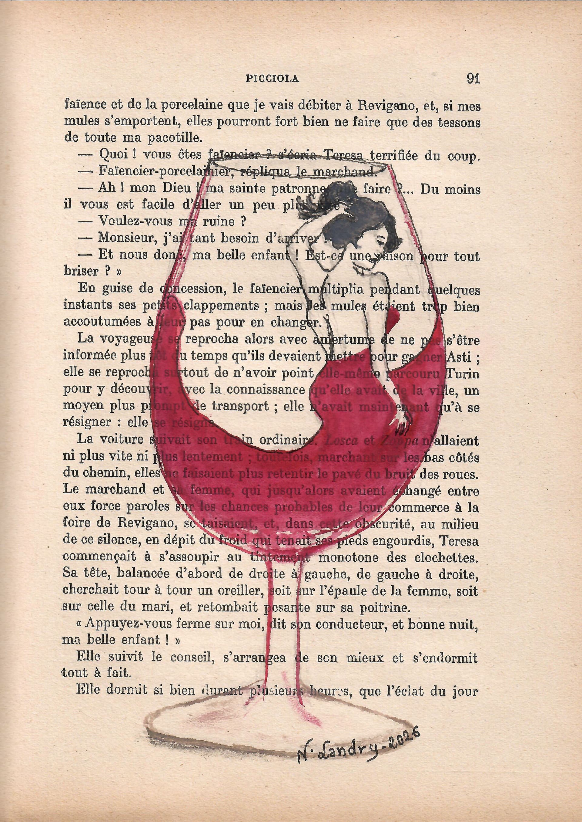 Cherries on Book Page