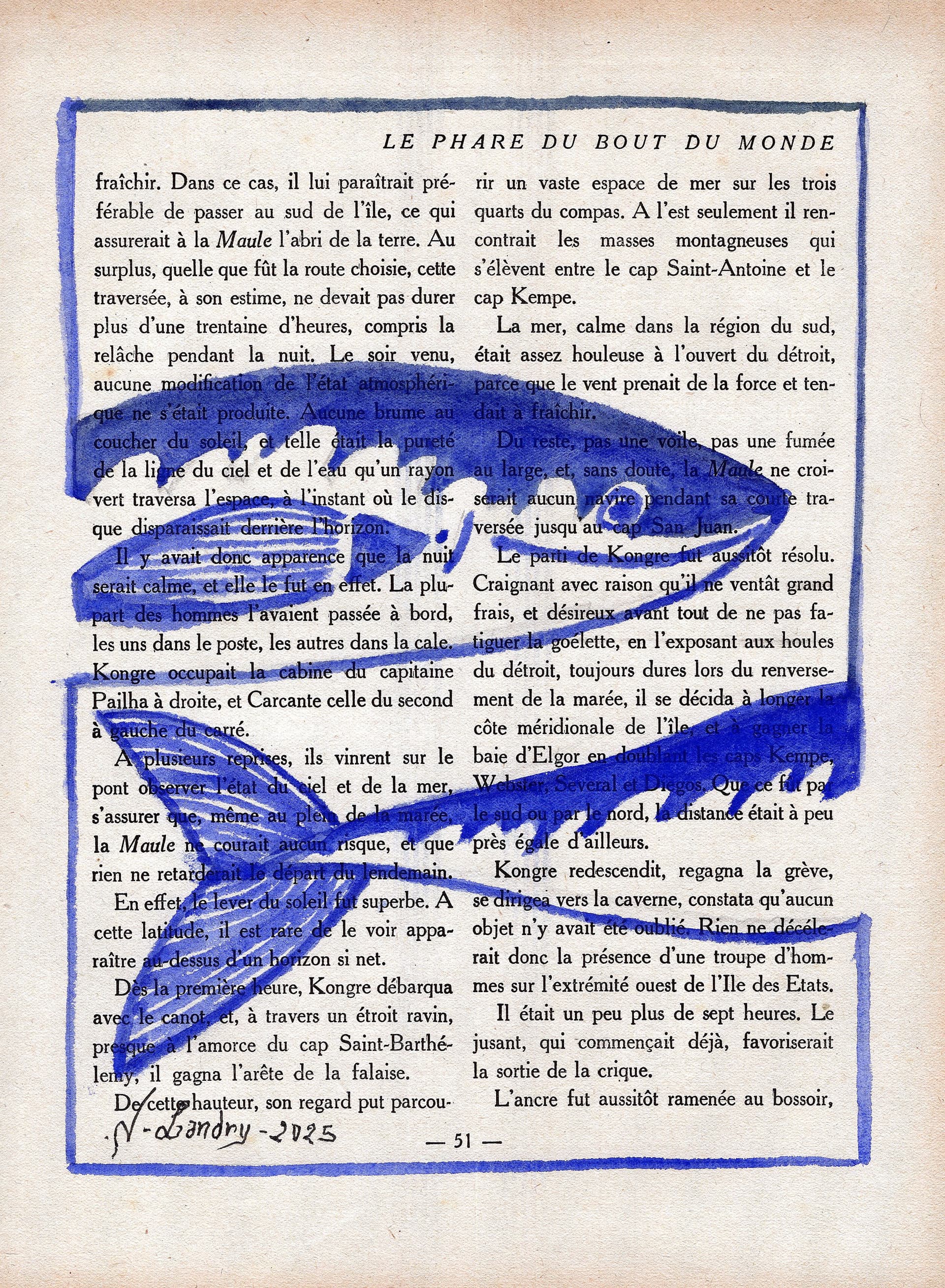 Fish on Book Page