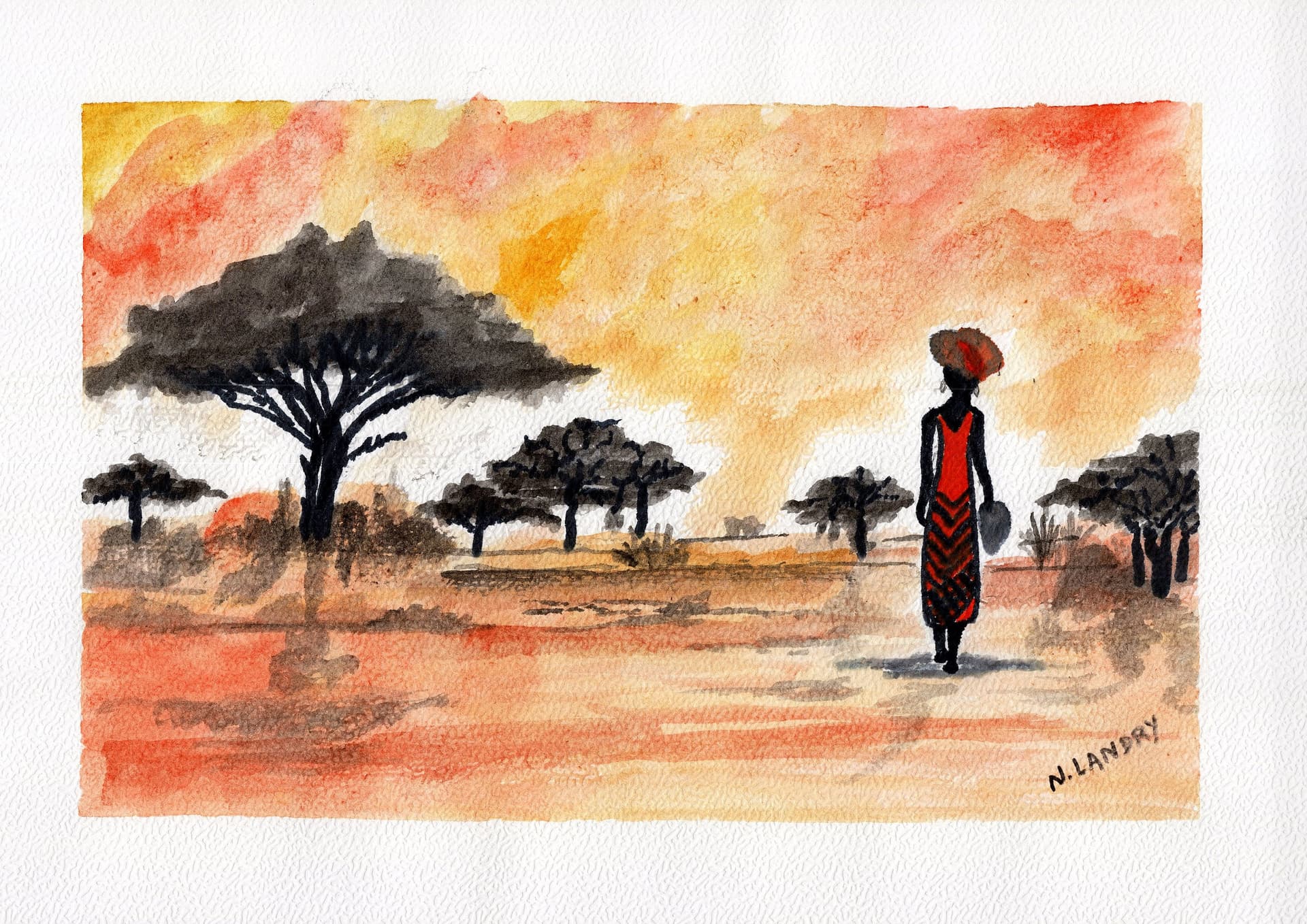 Woman in the African Savanna