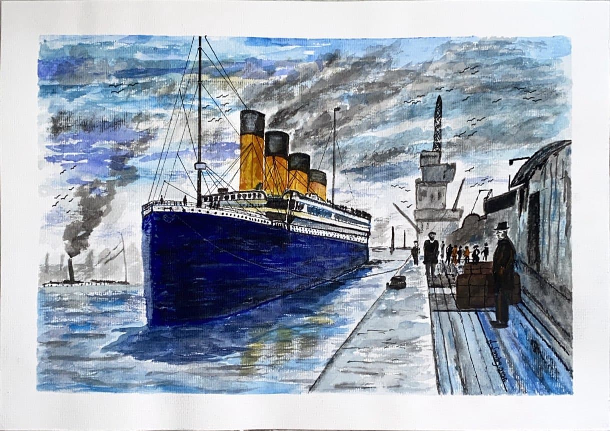 Ocean Liner at the Quayside