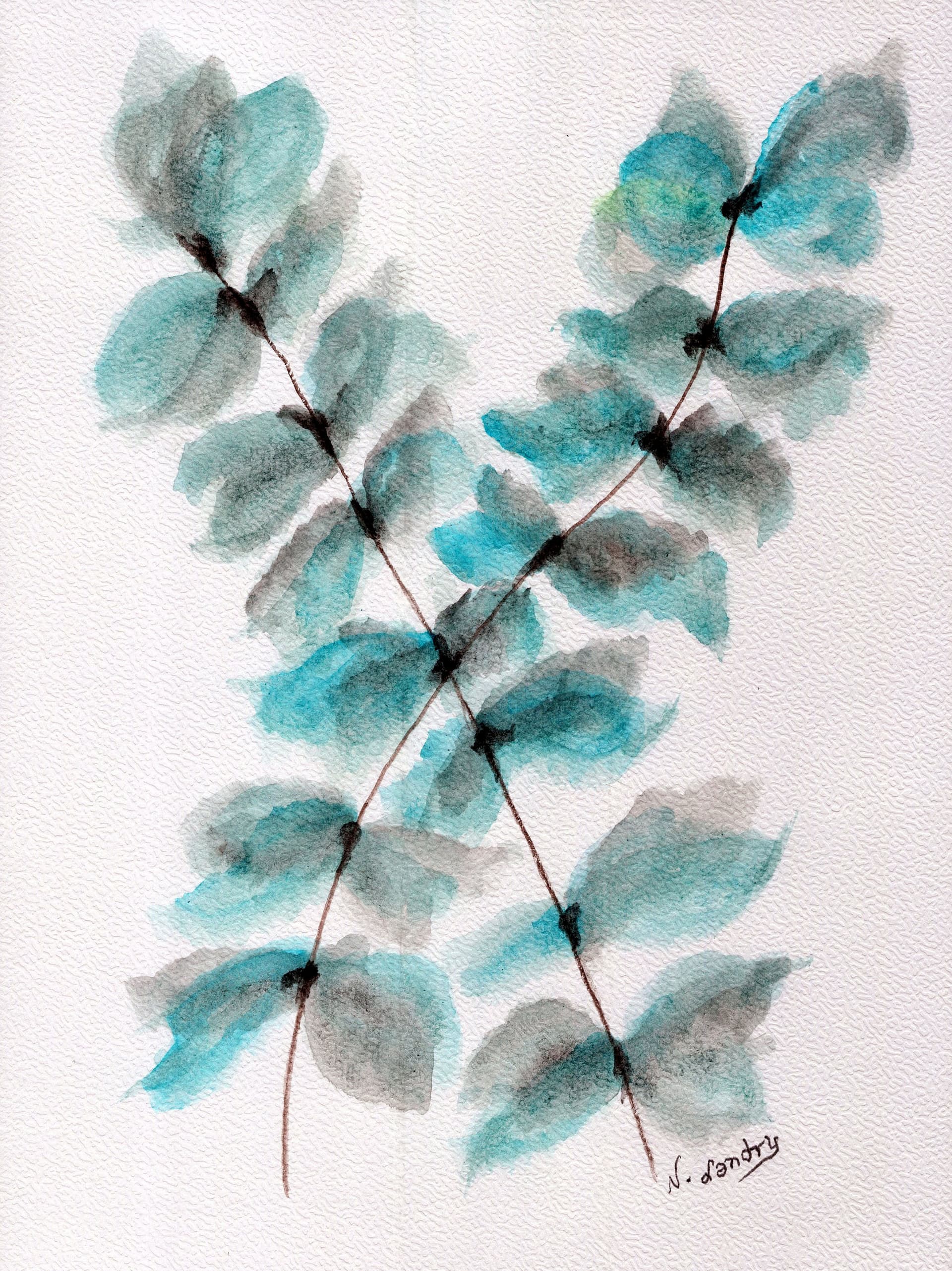 Turquoise Eucalyptus Branches